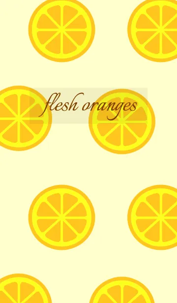 [LINE着せ替え] flesh oranges2の画像1
