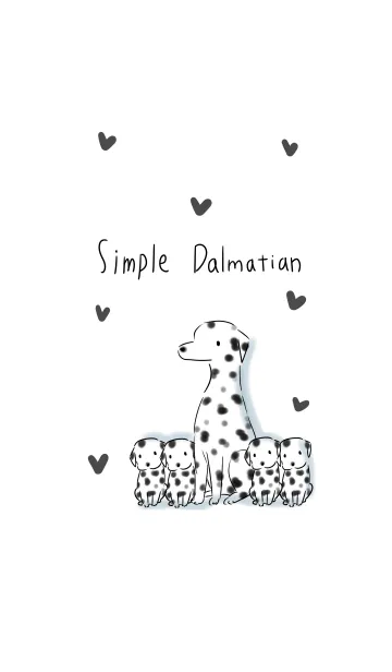 [LINE着せ替え] シンプル ダルメシアンの画像1