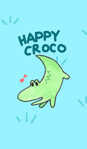 [LINE着せ替え] happy crocodileの画像1