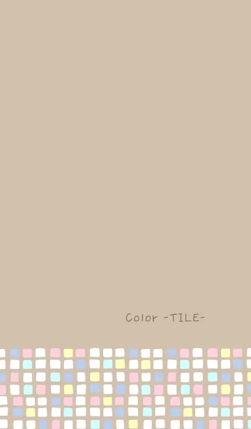 [LINE着せ替え] Color -TILE- 31の画像1