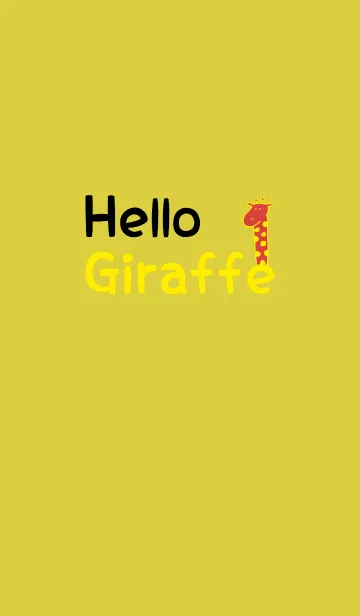 Hello Giraffe yellow 2の着せ替えメイン画像