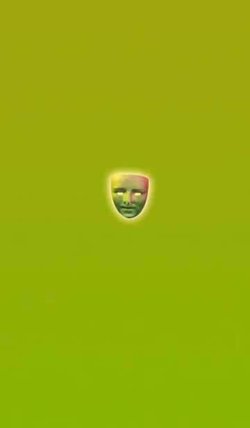 [LINE着せ替え] 大人のイエローグリーン仮面の画像1