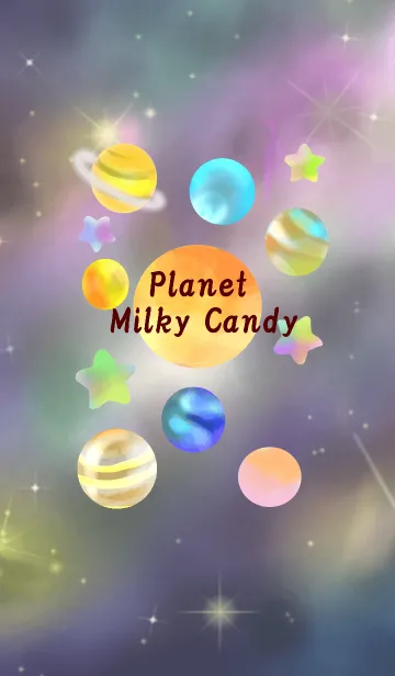 [LINE着せ替え] Planet Milky candyの画像1