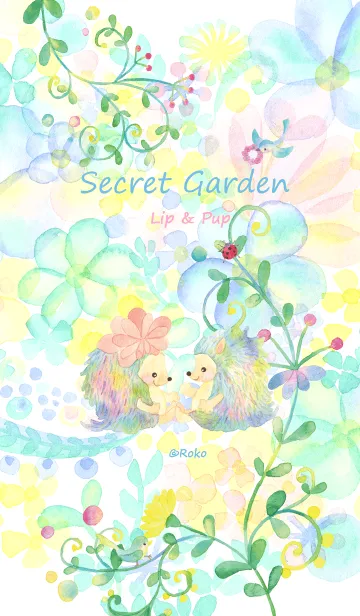 [LINE着せ替え] 秘密の花園 リップとプップの画像1