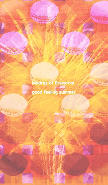 [LINE着せ替え] 夏のいい感じ花火のマドラスの画像1