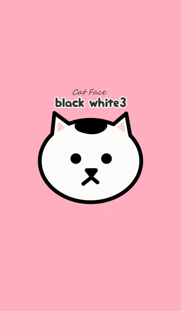 [LINE着せ替え] Cat Face -黒白猫3の画像1