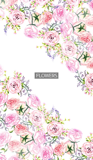 [LINE着せ替え] water color flowers_569の画像1