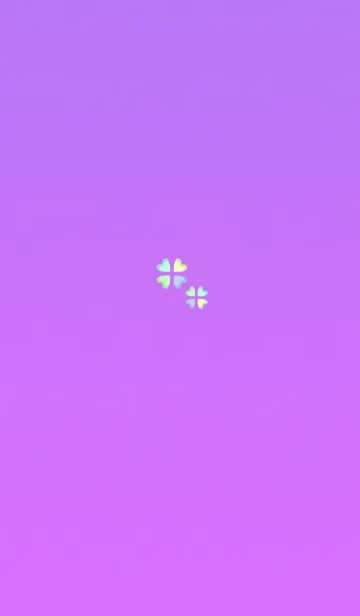 [LINE着せ替え] 運気を上げるパープルピンククローバーの画像1