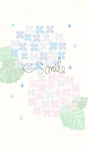 [LINE着せ替え] あじさい-スマイル30-の画像1