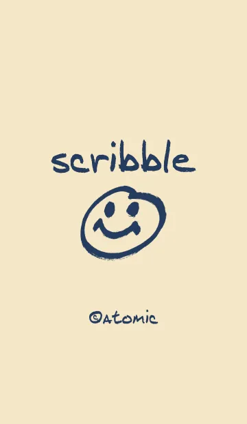 [LINE着せ替え] 殴り描き [カフェオレ] 099の画像1