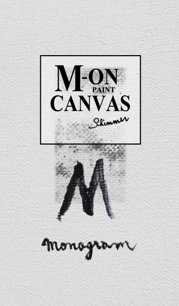 [LINE着せ替え] M on Canvas -Paint-の画像1