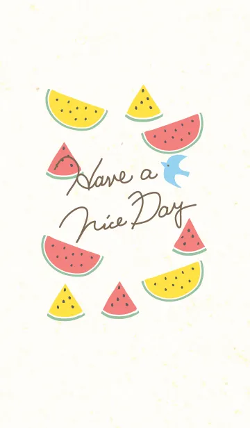 [LINE着せ替え] 夏 スイカ-スマイル22-の画像1