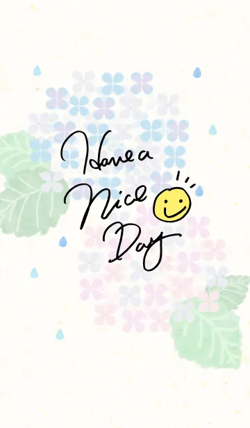 [LINE着せ替え] あじさい-スマイル23-の画像1