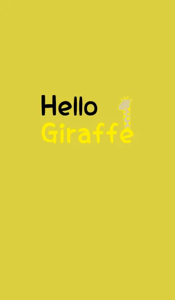 [LINE着せ替え] Hello Giraffe yellow 14の画像1