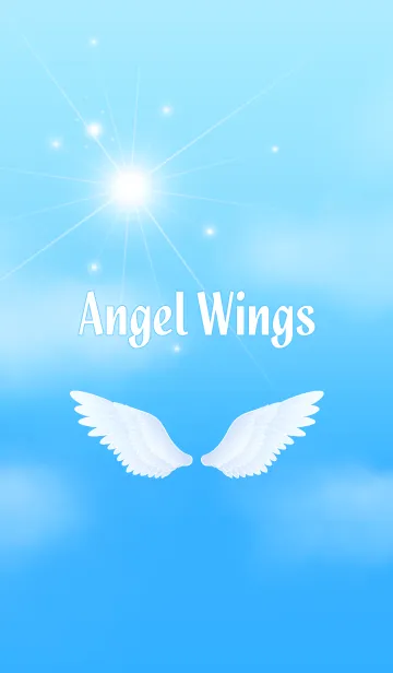 [LINE着せ替え] 天使の翼@夏空の画像1