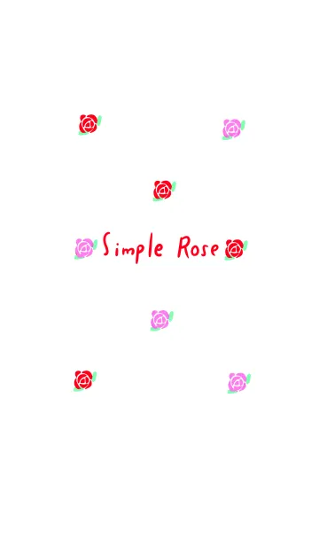 [LINE着せ替え] シンプル 薔薇の画像1