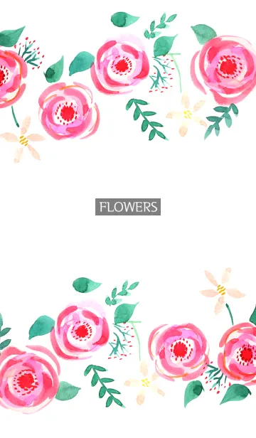 [LINE着せ替え] water color flowers_584の画像1
