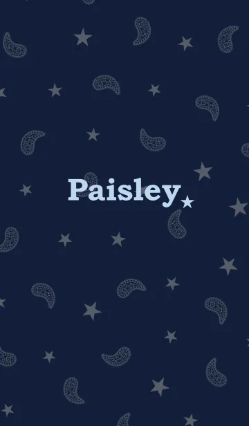 [LINE着せ替え] Paisley★[Navy]＠夏の画像1