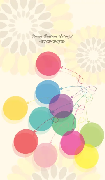 [LINE着せ替え] Water Balloon Colorful -SUMMER-の画像1