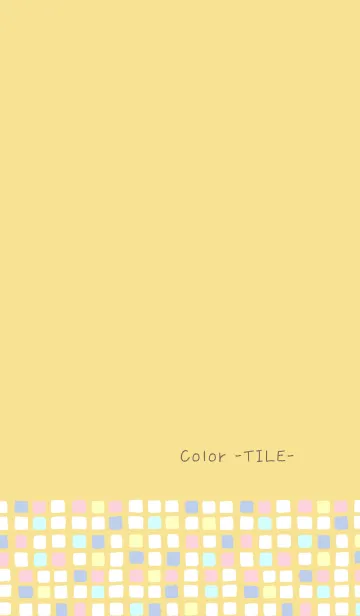 [LINE着せ替え] Color -TILE- 33の画像1