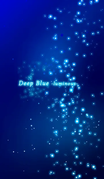 [LINE着せ替え] ディープブルー ルミナスの画像1