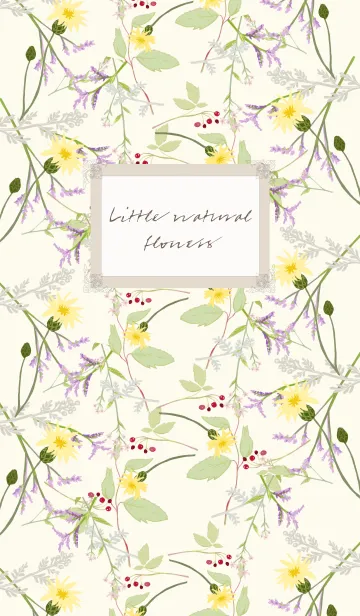 [LINE着せ替え] Little natural flowers 02の画像1