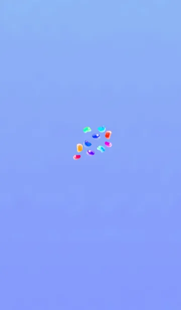 [LINE着せ替え] 粒グミブルーの画像1