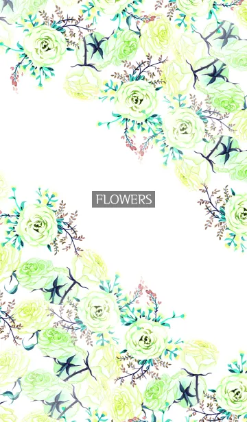 [LINE着せ替え] water color flowers_580の画像1