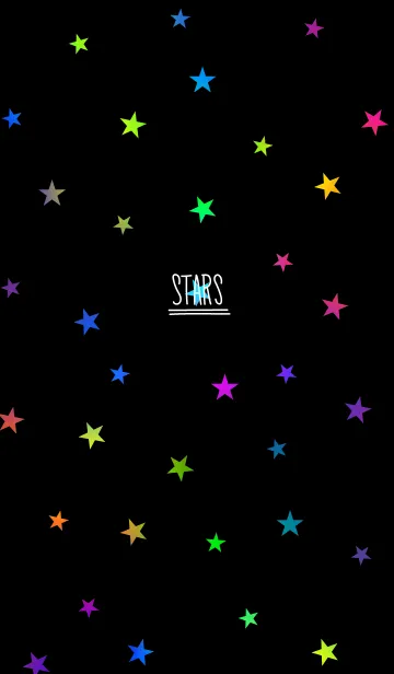 [LINE着せ替え] Twinkle stars light:colorfulの画像1