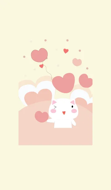 [LINE着せ替え] Cute cat theme v.5 (JP)の画像1