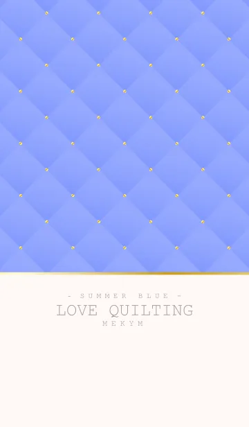 [LINE着せ替え] LOVE QUILTING -SUMMER BLUE-の画像1