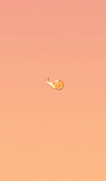 [LINE着せ替え] ワンポイントカタツムリレッドの画像1