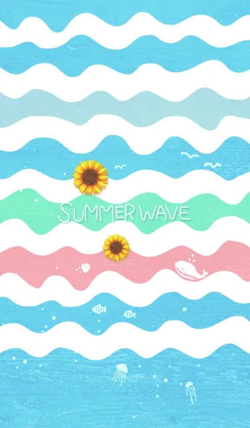 [LINE着せ替え] SUMMER WAVEの画像1