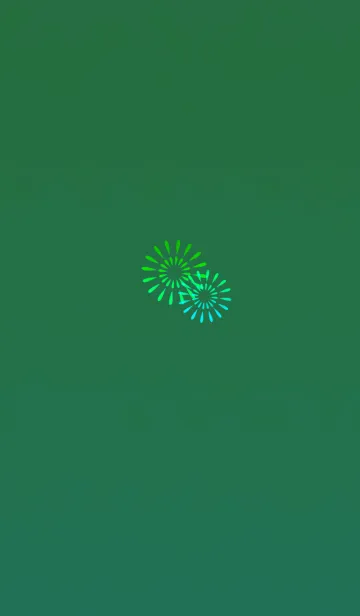 [LINE着せ替え] シンプル花火ブルーグリーンの画像1