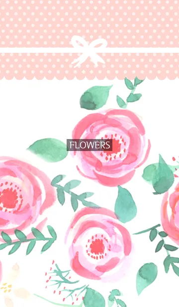 [LINE着せ替え] water color flowers_583の画像1