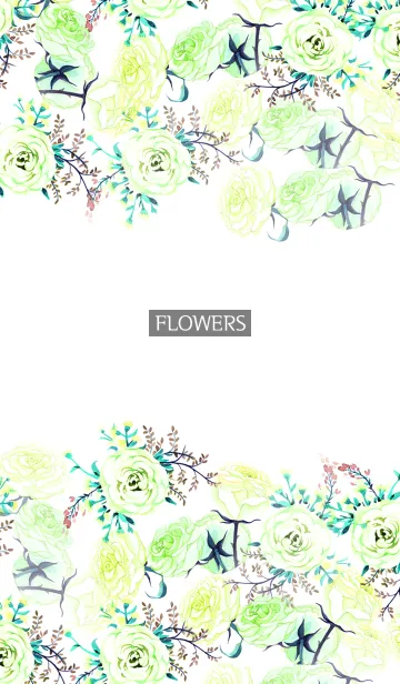 [LINE着せ替え] water color flowers_576の画像1