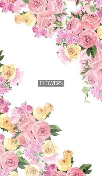 [LINE着せ替え] water color flowers_574の画像1