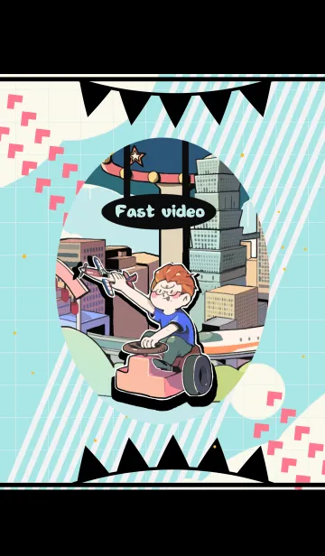 [LINE着せ替え] 速いビデオ！！の画像1