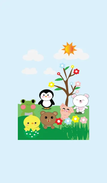 [LINE着せ替え] Beautiful zoo zooの画像1