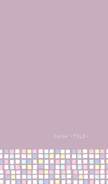 [LINE着せ替え] Color -TILE- 37の画像1