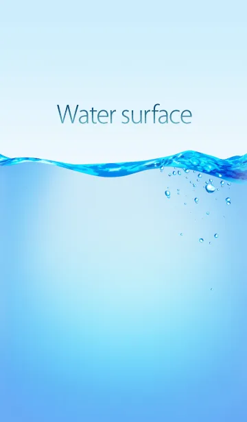 [LINE着せ替え] Water surface-Blue-の画像1