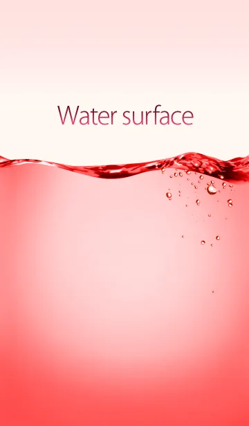 [LINE着せ替え] Water surface-Red-の画像1