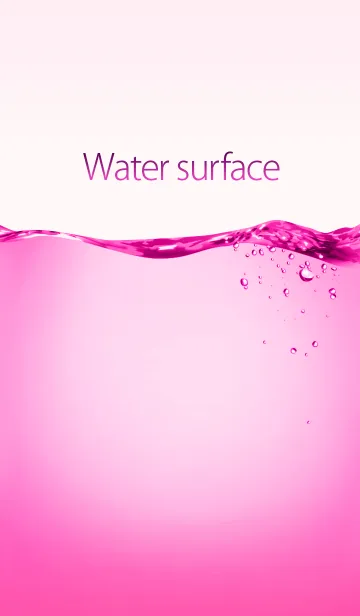 [LINE着せ替え] Water surface-Pink-の画像1