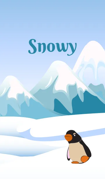 雪地のLINE着せ替え