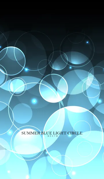 [LINE着せ替え] SUMMER BLUE LIGHT CIRCLEの画像1
