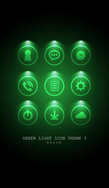 [LINE着せ替え] GREEN LIGHT ICON THEME 3の画像1
