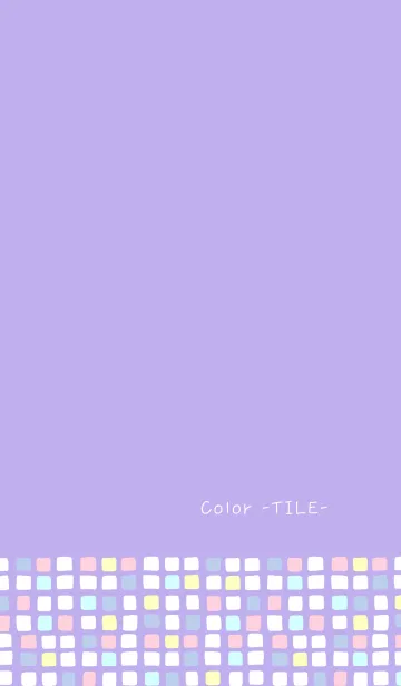 [LINE着せ替え] Color -TILE- 40の画像1