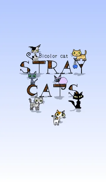 [LINE着せ替え] STRAY CATS -Bicolor cat-の画像1
