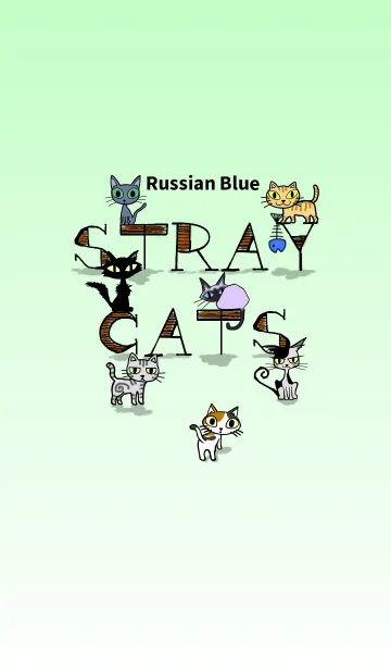 [LINE着せ替え] STRAY CATS -Russian Blue-の画像1