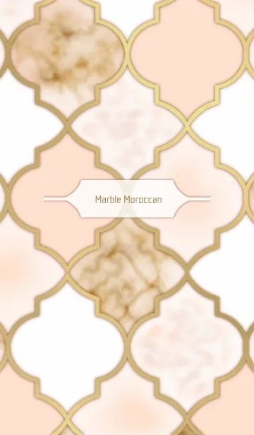 [LINE着せ替え] 大理石モロッカン -pink-の画像1